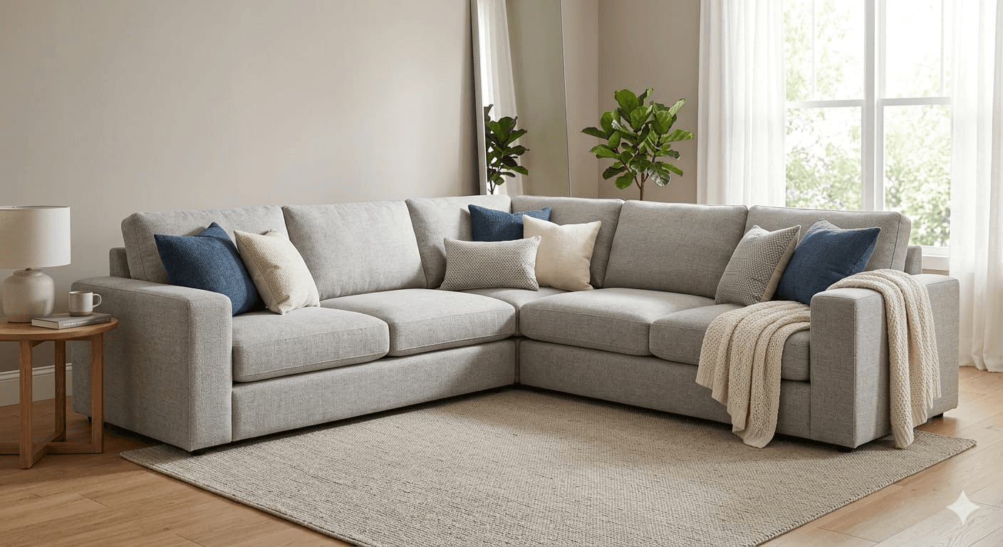 Full Cover Corner Sofa